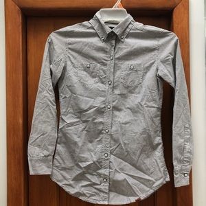 Vans Women’s XS Striped Button Down Shirt Skater Indie Workwear